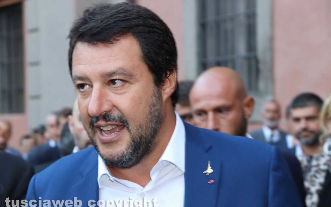 Matteo Salvini torna a Civitavecchia